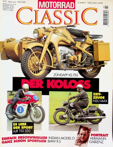 Deckblatt Motorrad Classic (03/1997)